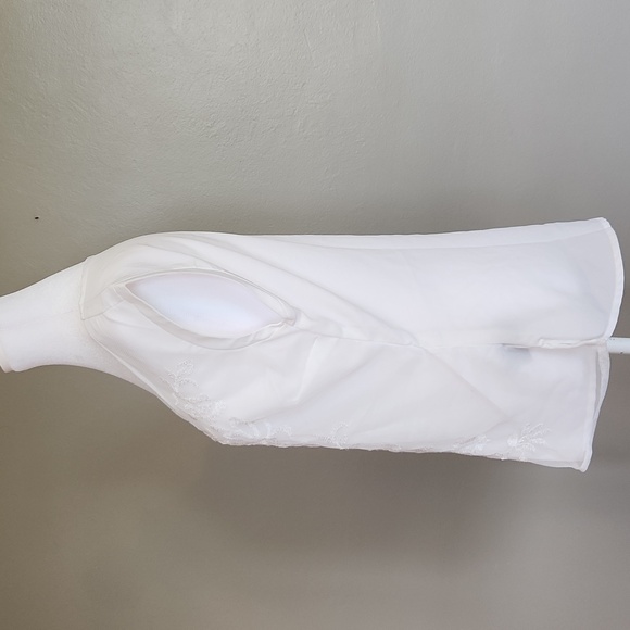 Worthington Lace Sleeveless Top Size Small White - Picture 2 of 7
